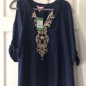 NWT Lilly Pulitzer Bryce Top in True Navy